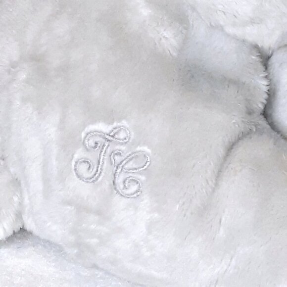 Tartine Et Chocolat Gray Dog Puppy Plush Stuffed BeanBag Toy 9" - Picture 6 of 7